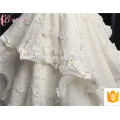 Guangzhou Elegant Lace Applique Pearl Beaded Ball Gown Princesss Wedding Dresses